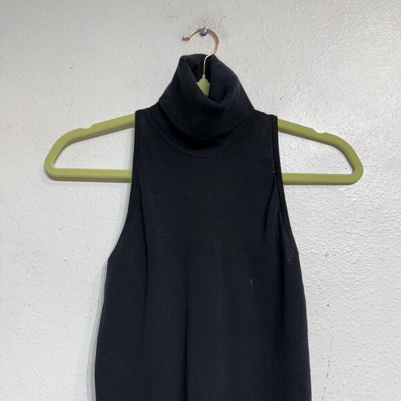 A.L.C. Black Paltrow Turtleneck Sleeveless Racerback Sz S - Picture 3 of 14